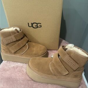UGG Tan Platform Boots